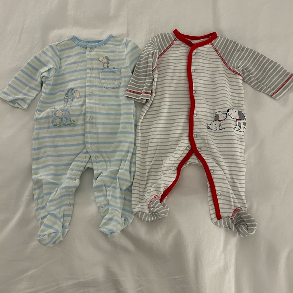 2-pack Little Me button onesies 3M